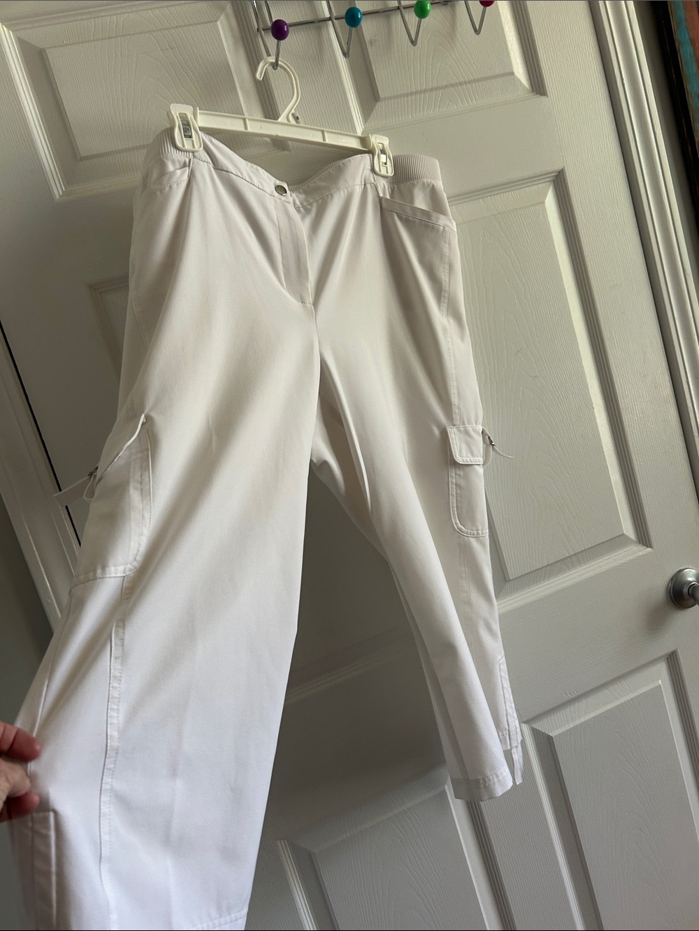 Chico's White Women’s  Cargo Pants - Clean Crisp Style